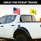 G128 Combo Pack: American USA Car Flag & Gadsden Don't Tread On Me Car Flag 11x17 In | Both Double Sided Printed 150D Polyester | Flagpole Included | Perfect for Festival Celebrations, Parades